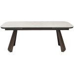 Стол ASTRID 200 TL-102 Бежевый мрамор, испанская керамика / Шоколадное золото каркас, ®DISAUR Стол ASTRID 200 TL-102 Бежевый мрамор, испанская керамика / Шоколадное золото каркас, ®DISAUR