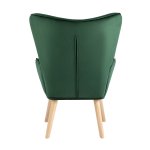 Кресло Хью велюр темно-зеленый