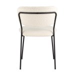 Стул Кэрол без подлокотников букле белый