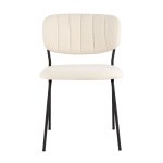 Стул Кэрол без подлокотников букле белый