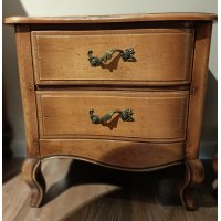 ПРОВАНС DF885L(DD) Тумба прикроватная с 2-мя ящиками (орех антик)