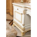 Е62 МОНАРХ ТУАЛЕТНЫЙ СТОЛИК с зеркалом, цвет-white gold