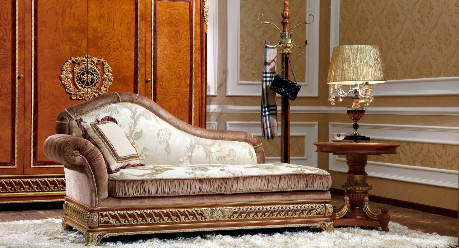 МОНАРХ Е62 Кушетка (brown gold, ткань 34082/R9004-20 )