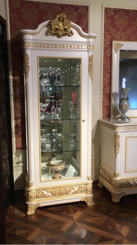 Е62 МОНАРХ СЕРВАНТ/ВИТРИНА (1 дв. левая), цвет-white gold