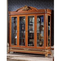 Е62 МОНАРХ СЕРВАНТ/ВИТРИНА (4 двери), цвет-brown gold