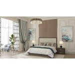 TB744BK DAMIANI КРОВАТЬ 180 без основания, цвет GREY ANGLEY