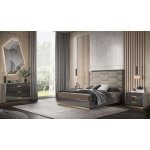 TB744BK DAMIANI КРОВАТЬ 180 без основания, цвет GREY ANGLEY