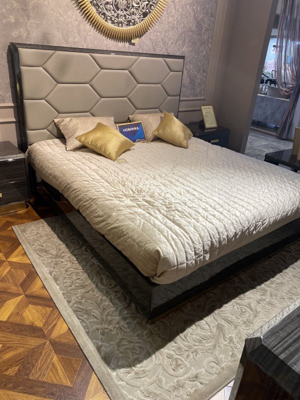 TB744BK DAMIANI КРОВАТЬ 180 без основания, цвет GREY ANGLEY