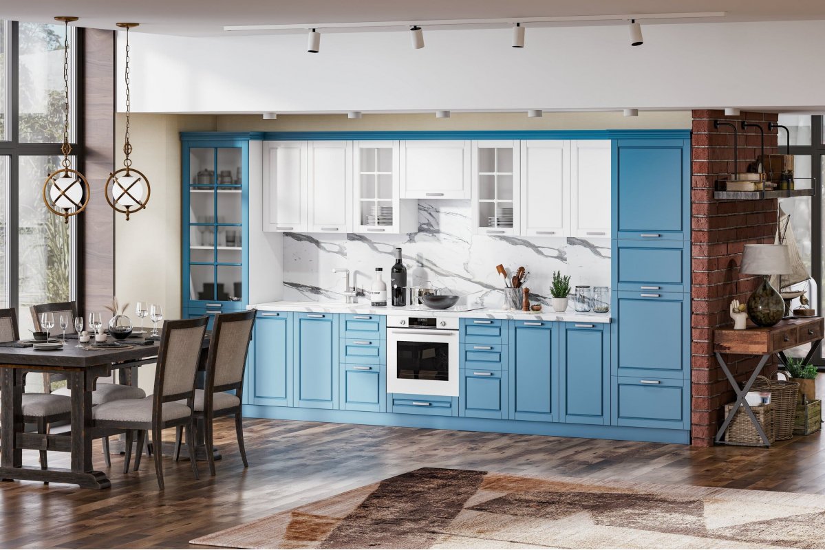 ДРИМ Кухня двухуровневая прямая 4,2