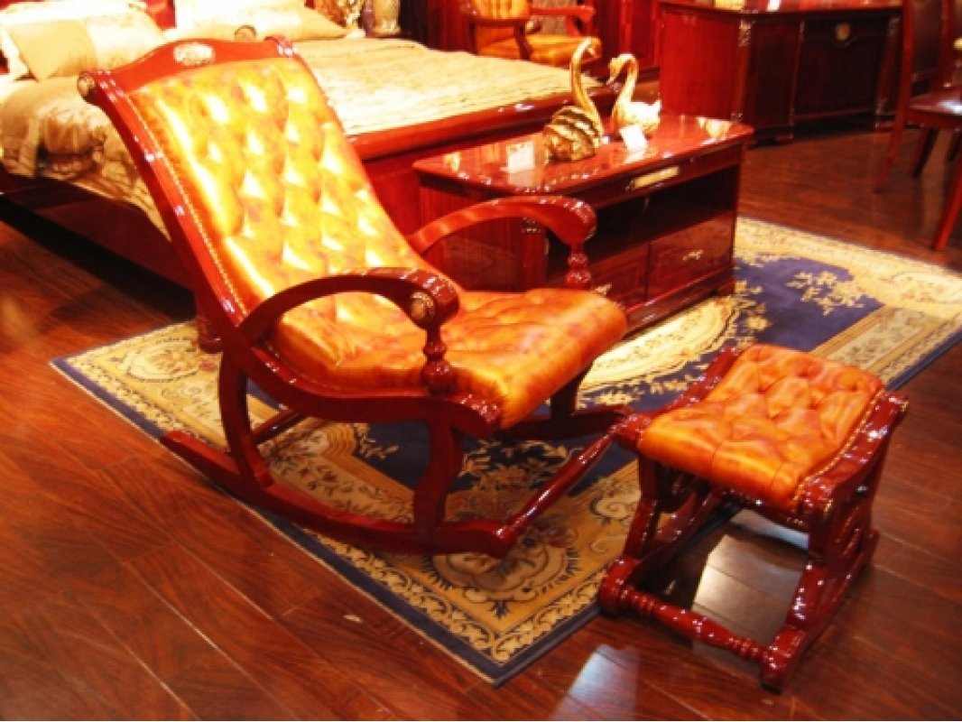 ДЖИАДА Кресло-качалка (кожа) ДЖИАДА Кресло-качалка (кожа)