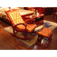 ДЖИАДА Банкетка к креслу - качалке (кожа)