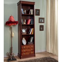 ДАНА 784 Библиотека узкая с 3-мя ящиками