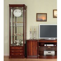 ДАНА 783 Витрина 2-х дверная стекло с 3-мя ящиками