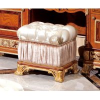 Е62 МОНАРХ ПУФИК, цвет-brown gold, ткань 34082/R9004-20