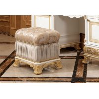 МОНАРХ Е62 Пуфик (white gold, ткань SB55-2B/SAKI-46A)