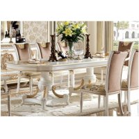 Е62 МОНАРХ ОБЕДЕННЫЙ СТОЛ  (2,5 м), цвет-white gold